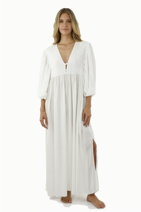 Malai White FREEDEE MAXI DRESS